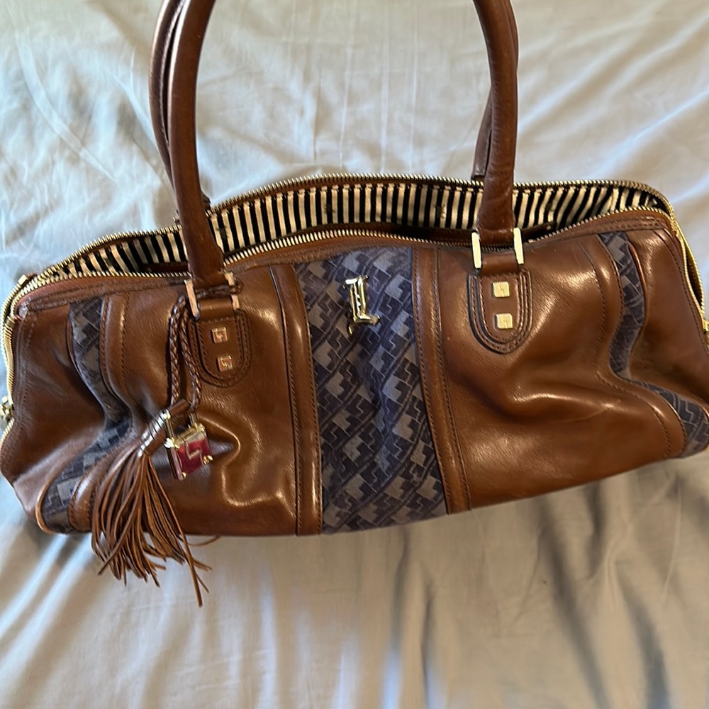 LAMB Leather Satchel